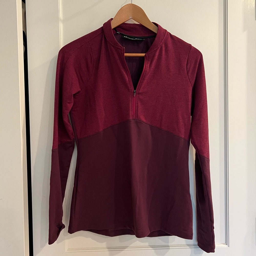 Under Armour Burgundy Long Sleeve 1/4 Zip Pullover